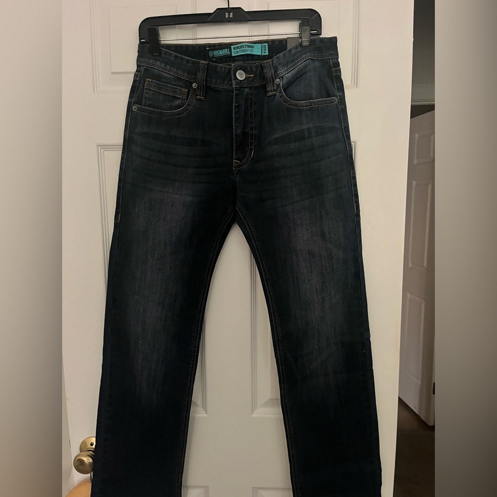 New NWT Mens Rock & Roll Denim Revolver Straight Leg Jenas 31x32